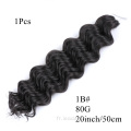 Extensions de cheveux synthétiques de tresses de crochet de vague d'océan de 20 pouces